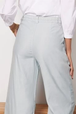Hudson Wide Leg Drawstring Trouser Crop -Fashion Clothing & Accessories gegsgr1308 4