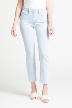 GOOD AMERICAN Good Legs Cigarette Raw Hem Jean