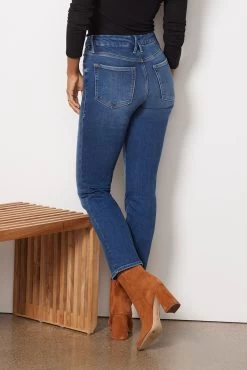 GOOD AMERICAN Good Legs Straight Jean -Fashion Clothing & Accessories gs014t 3