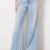 GOOD AMERICAN Good Waist Palazzo Seamed Jean -Fashion Clothing & Accessories gwp206t 1