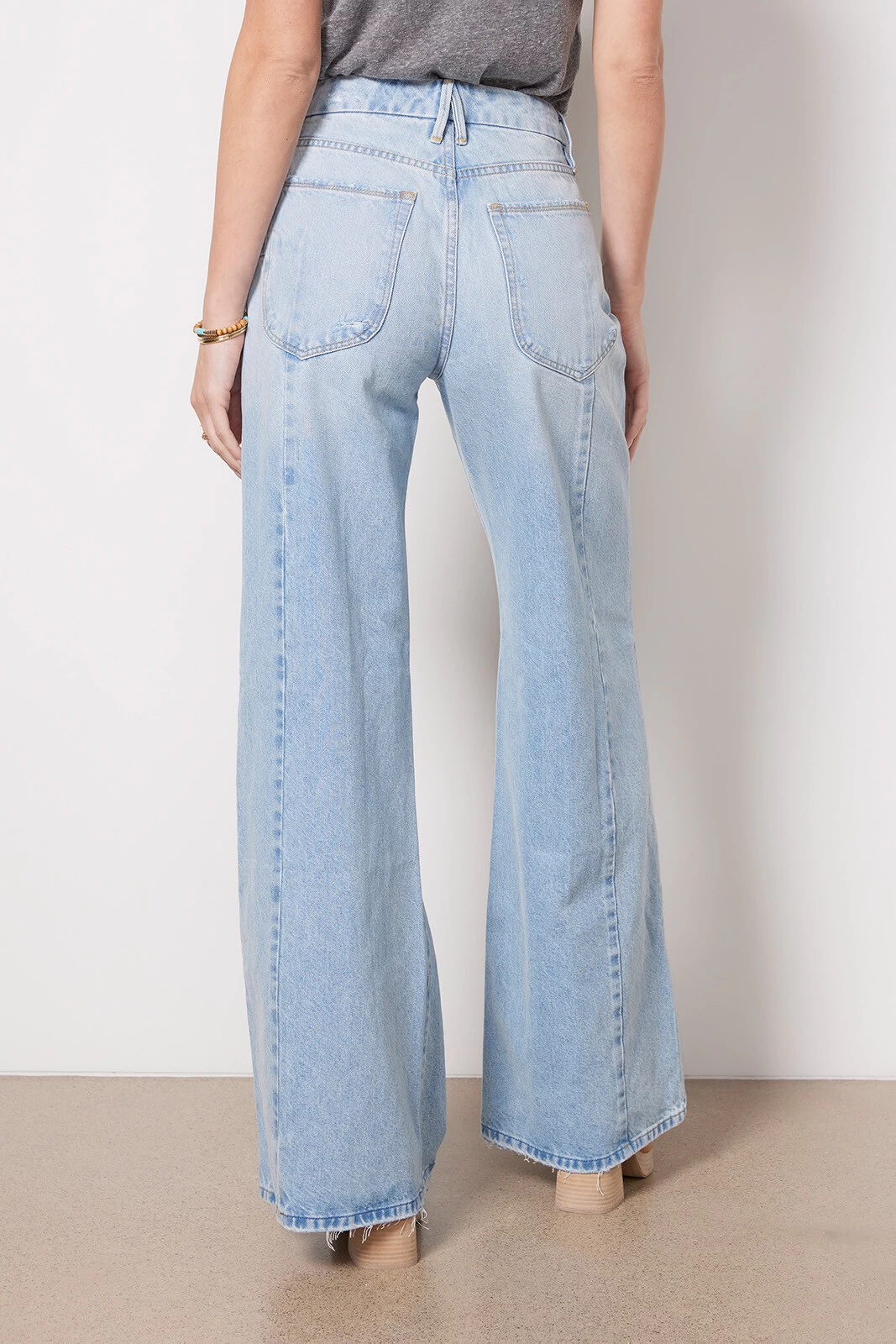 GOOD AMERICAN Good Waist Palazzo Seamed Jean 5 GOOD AMERICAN Good Waist Palazzo Seamed Jean - Image 3