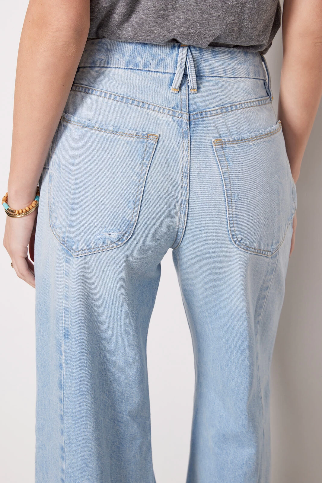 GOOD AMERICAN Good Waist Palazzo Seamed Jean 6 GOOD AMERICAN Good Waist Palazzo Seamed Jean - Image 4