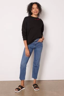 Heart Supersoft Boyfriend Sweatshirt -Fashion Clothing & Accessories ht0804 46 3