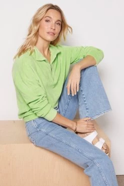 Terry Half Zip -Fashion Clothing & Accessories ht1369 5