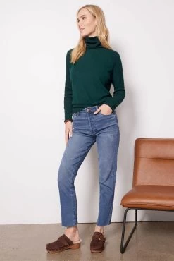 Ivy Rib Mix Top -Fashion Clothing & Accessories kcs117166 e sl green 3 2