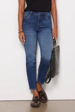Reese High Rise Fab Straight Full Length Jean