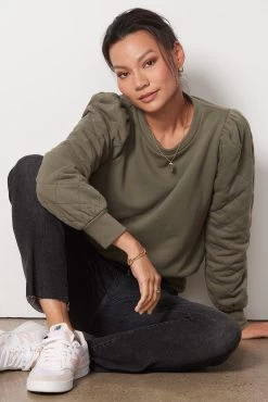 Kasi Quilted Pullover -Fashion Clothing & Accessories ksw117252 e sl 5