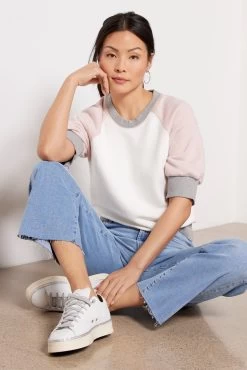 Sasha Raglan Ringer Sweatshirt -Fashion Clothing & Accessories ksw118084 e sl 5