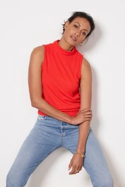 Naomie Gathered Rib Top