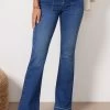 FRAME Le High Flare Trapunto Stitch Jean -Fashion Clothing & Accessories lhftsrh793 1