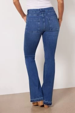 FRAME Le High Flare Trapunto Stitch Jean -Fashion Clothing & Accessories lhftsrh793 3