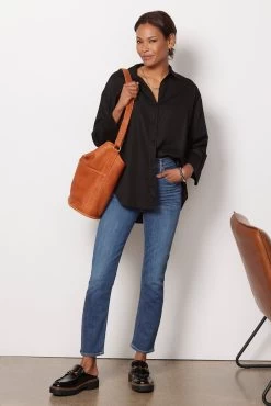 Cool Cotton Tunic Shirt -Fashion Clothing & Accessories mdl3748 black 3