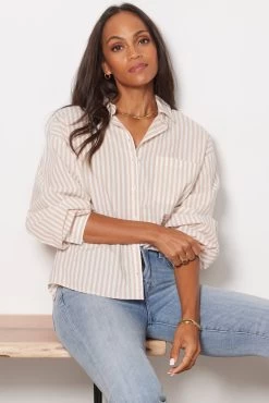 Sloane Stripe Button Down