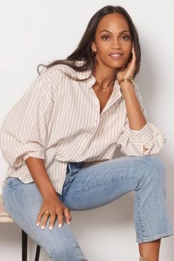 Sloane Stripe Button Down -Fashion Clothing & Accessories p00045151sc 5