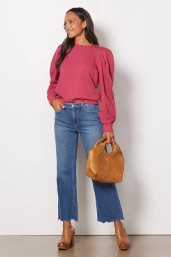 Isla Long Sleeve Sweatshirt -Fashion Clothing & Accessories pt224860e pink 3 1