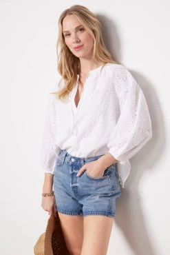 Splendid Taylor Eyelet Top