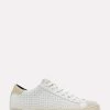 P448 John Whi/Perf Sneaker -Fashion Clothing & Accessories s23john w whi per 1