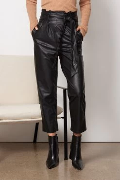 Commando Faux Leather Paper-Bag Pant