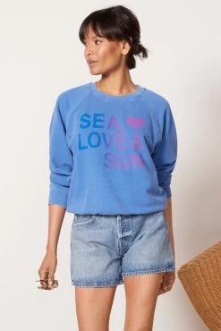 Sea Love And Sun Sweatshirt -Fashion Clothing & Accessories sp23 lt v61a11 5
