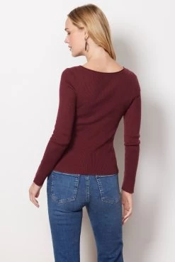 Paige Ribbed Cut Out Pullover -Fashion Clothing & Accessories ss22aw 01t ss 4