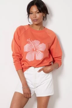 Hibiscus Sweatshirt -Fashion Clothing & Accessories su23sw10 5
