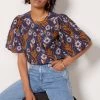 Bella Floral Top 2 Bella Floral Top -Fashion Clothing & Accessories tl1114a dra 1