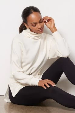 Varley Freya Sweat -Fashion Clothing & Accessories var011168 white 5