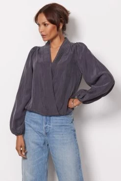 Aubrey Pleated Top -Fashion Clothing & Accessories wbl117549 e sl 5