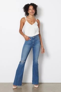 Kyle V Neck Cami -Fashion Clothing & Accessories wcm116448 e sl ivory 3