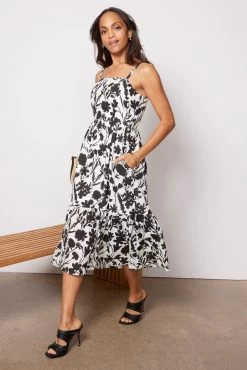 Remi Squareneck Dress -Fashion Clothing & Accessories wdr118433 e sl 5