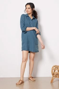Eleanor Linen Utility Dress -Fashion Clothing & Accessories wnt83 lin 3
