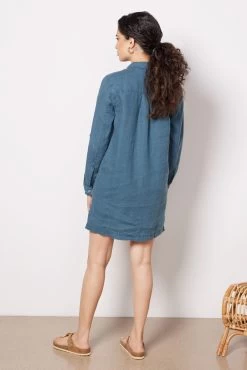 Eleanor Linen Utility Dress -Fashion Clothing & Accessories wnt83 lin 4