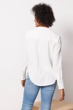 Dream Cotton Collarless Shirt -Fashion Clothing & Accessories wtu2236 4