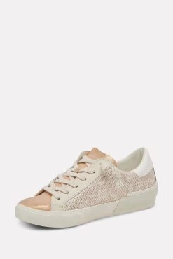 Dolce Vita Zina Embossed Sneaker -Fashion Clothing & Accessories zina sand 4