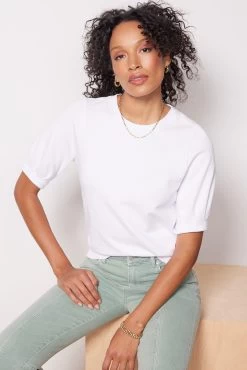 Gigi Terry Tee -Fashion Clothing & Accessories zt231321e white 5